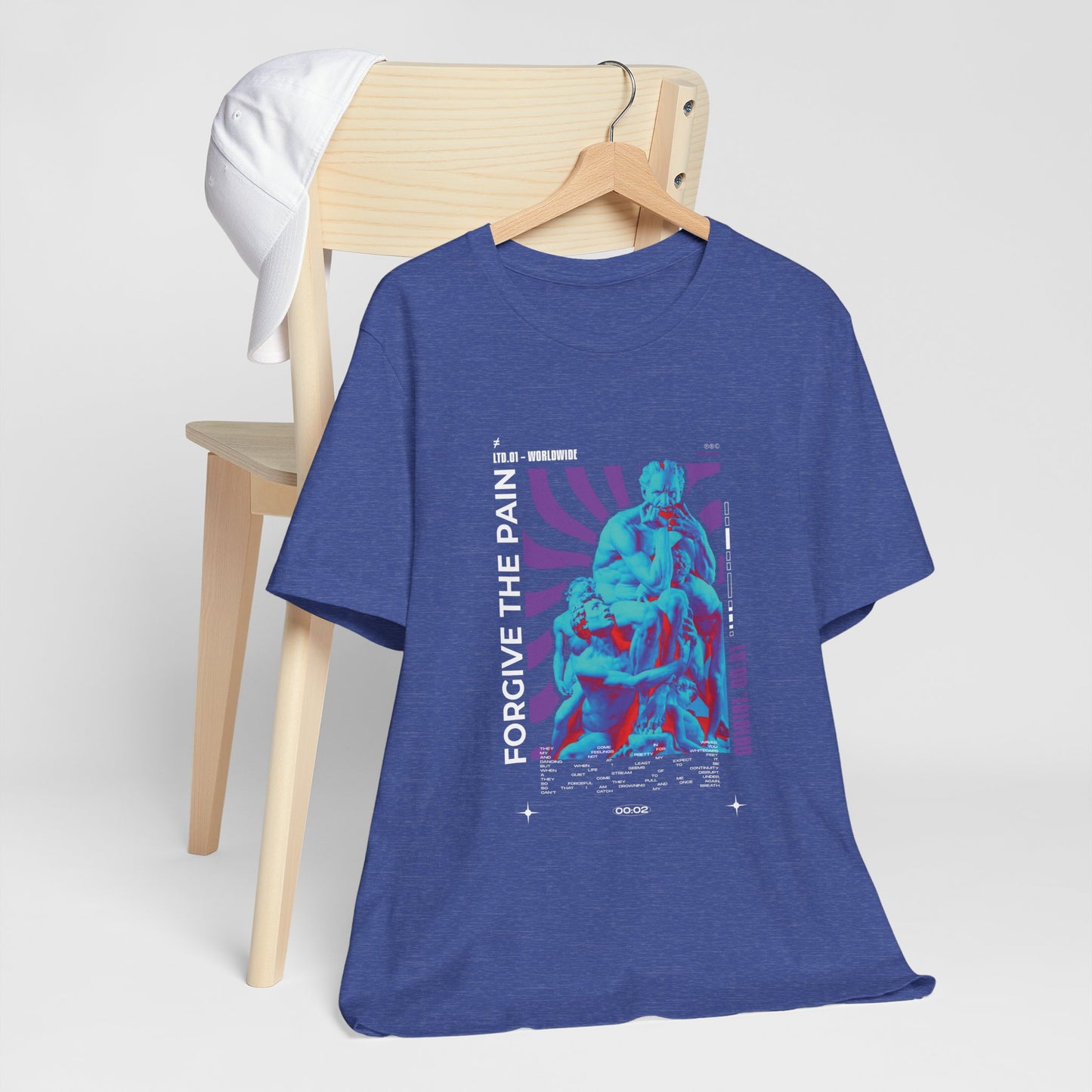 Retro Vaporwave Statue Tee — Binary '0010101. 00:21' Graphic T-Shirt