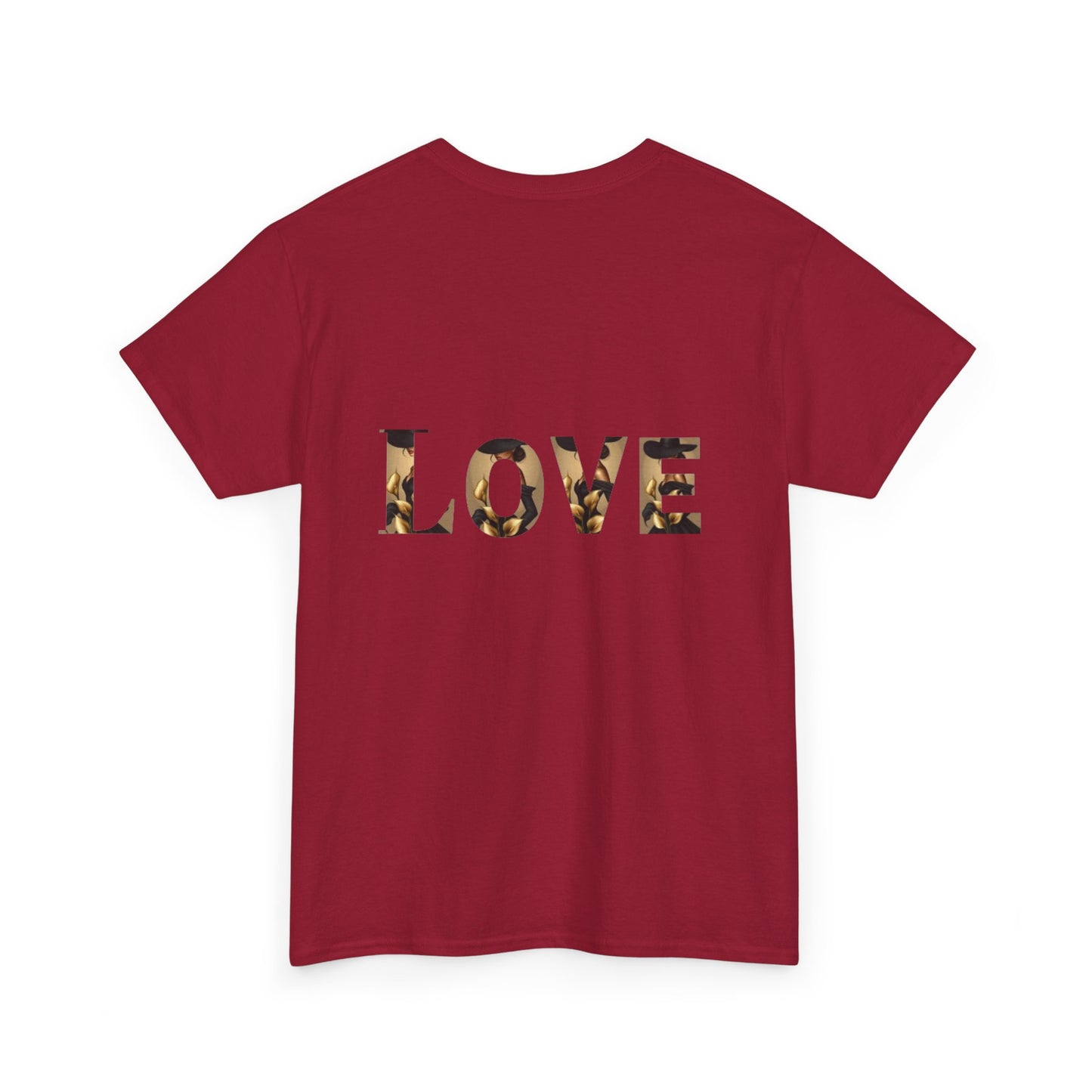 LOVE Graphic Tee — Elegant Black Woman Silhouette T-Shirt