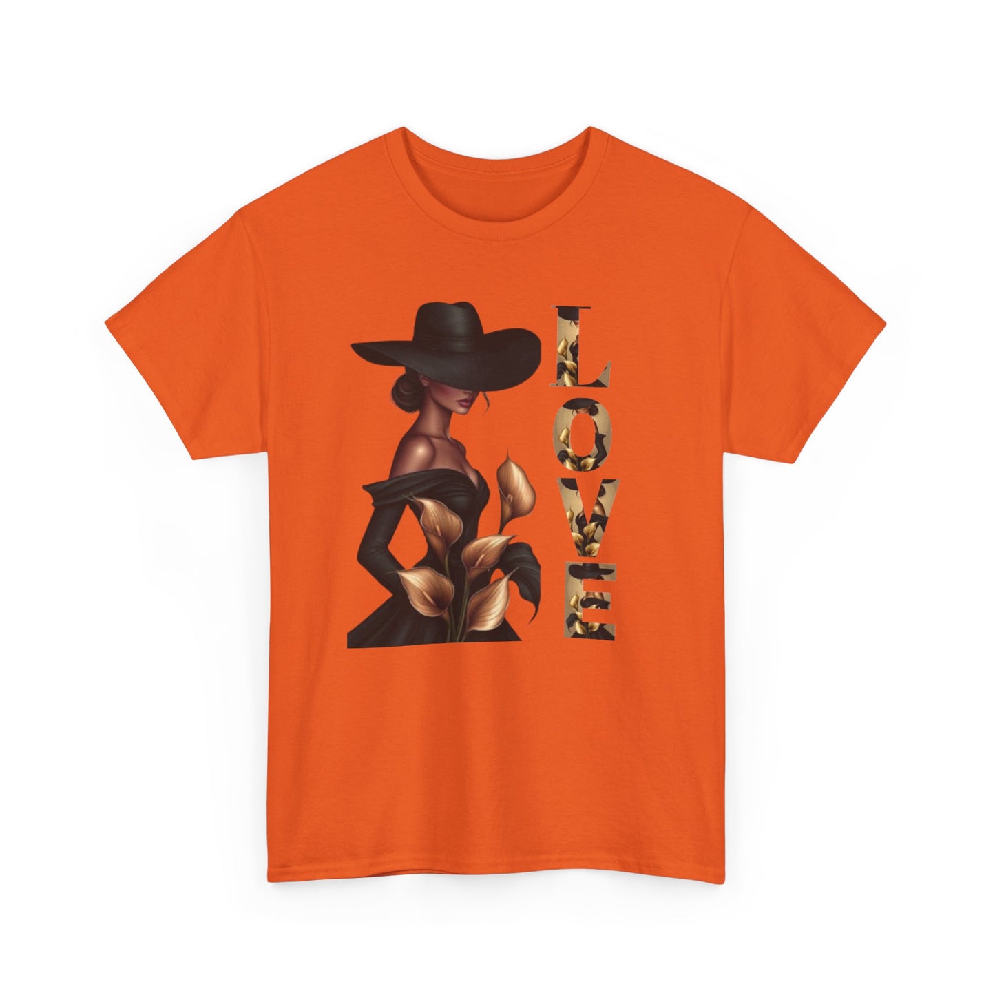 LOVE Graphic Tee — Elegant Black Woman Silhouette T-Shirt