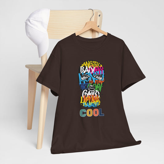 Graffiti Skull Tee — Colorful Street Art ‘COOL’ Graphic T-Shirt