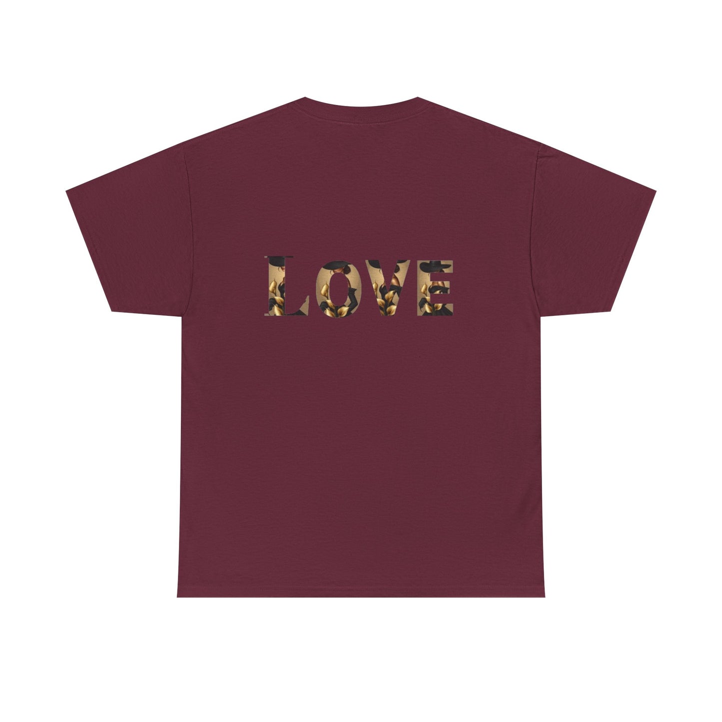 LOVE Graphic Tee — Elegant Black Woman Silhouette T-Shirt