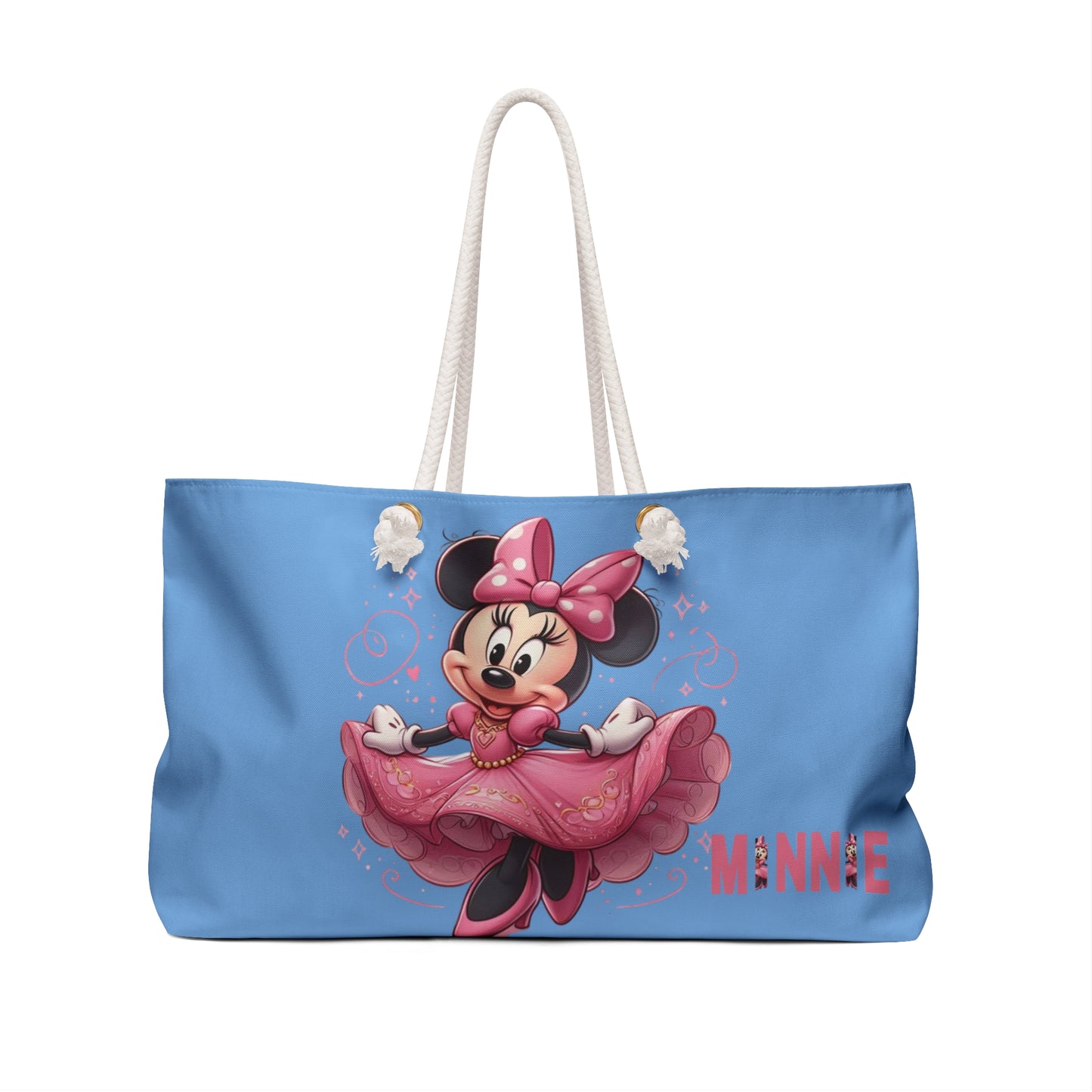 Minnie Mouse Pink Dress Weekender Bag — Cute Disney Travel Tote