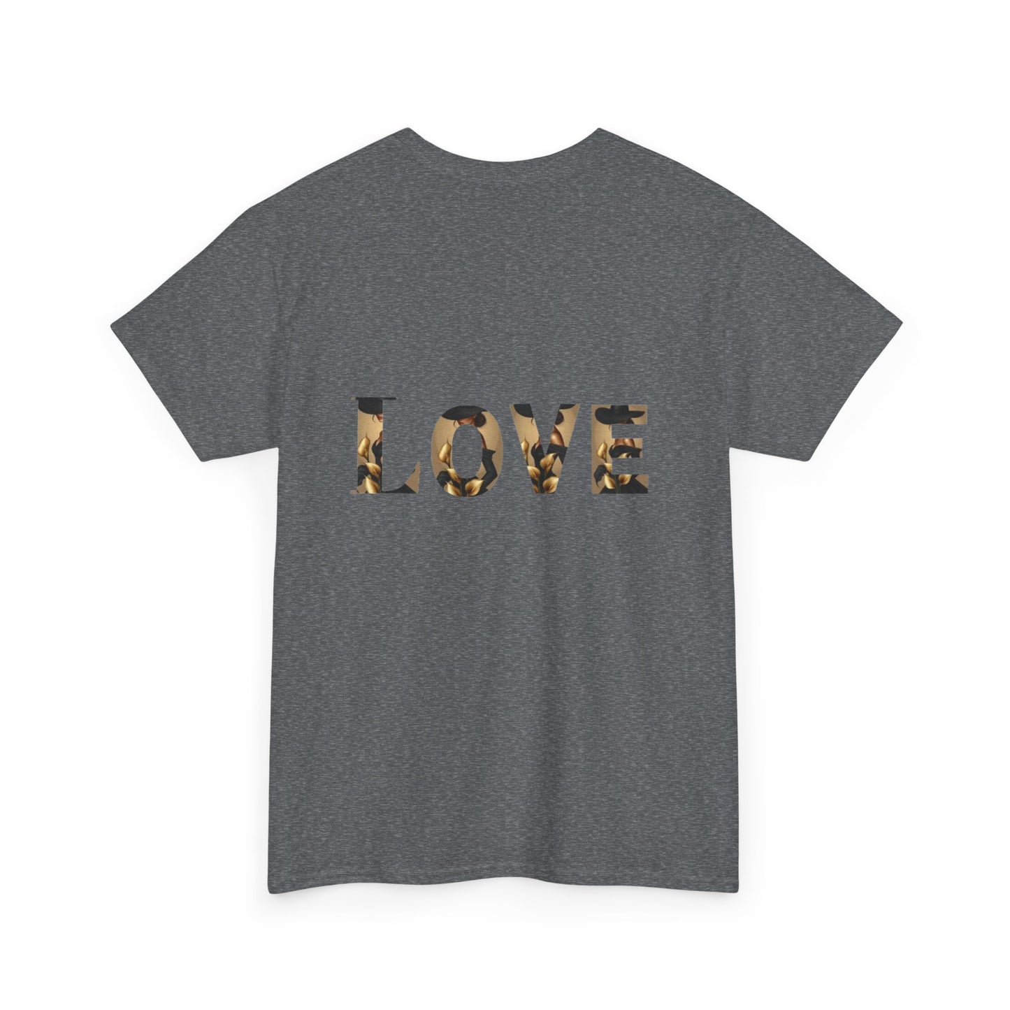 LOVE Graphic Tee — Elegant Black Woman Silhouette T-Shirt