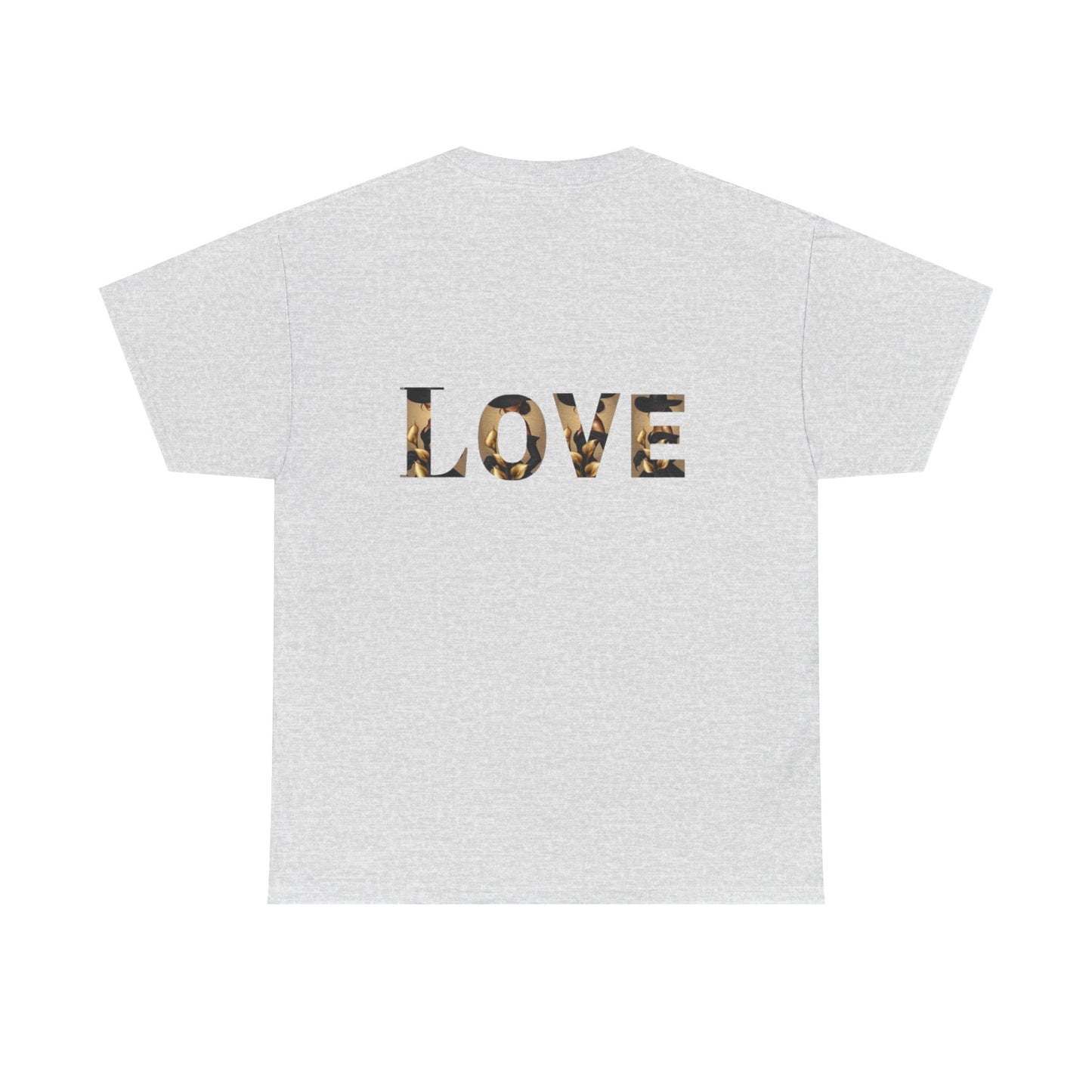 LOVE Graphic Tee — Elegant Black Woman Silhouette T-Shirt