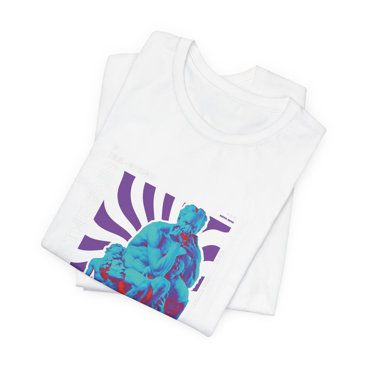 Retro Vaporwave Statue Tee — Binary '0010101. 00:21' Graphic T-Shirt
