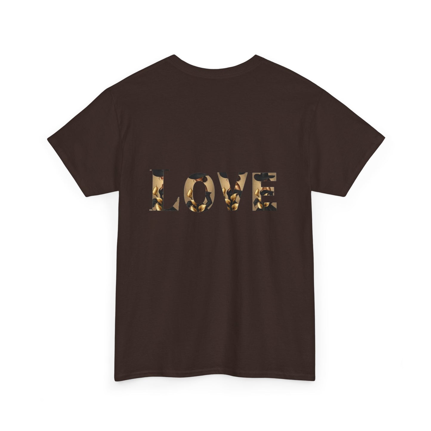 LOVE Graphic Tee — Elegant Black Woman Silhouette T-Shirt