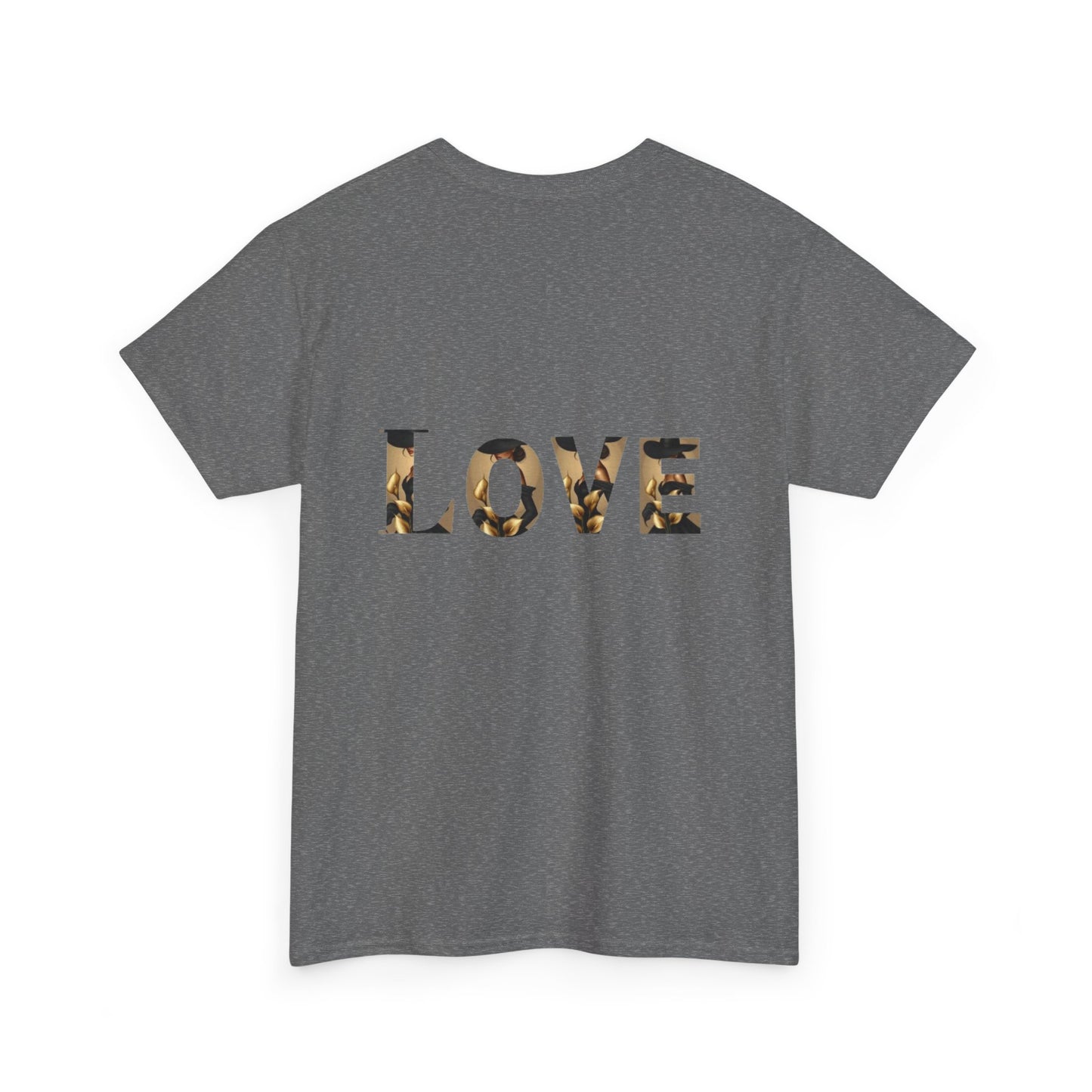 LOVE Graphic Tee — Elegant Black Woman Silhouette T-Shirt