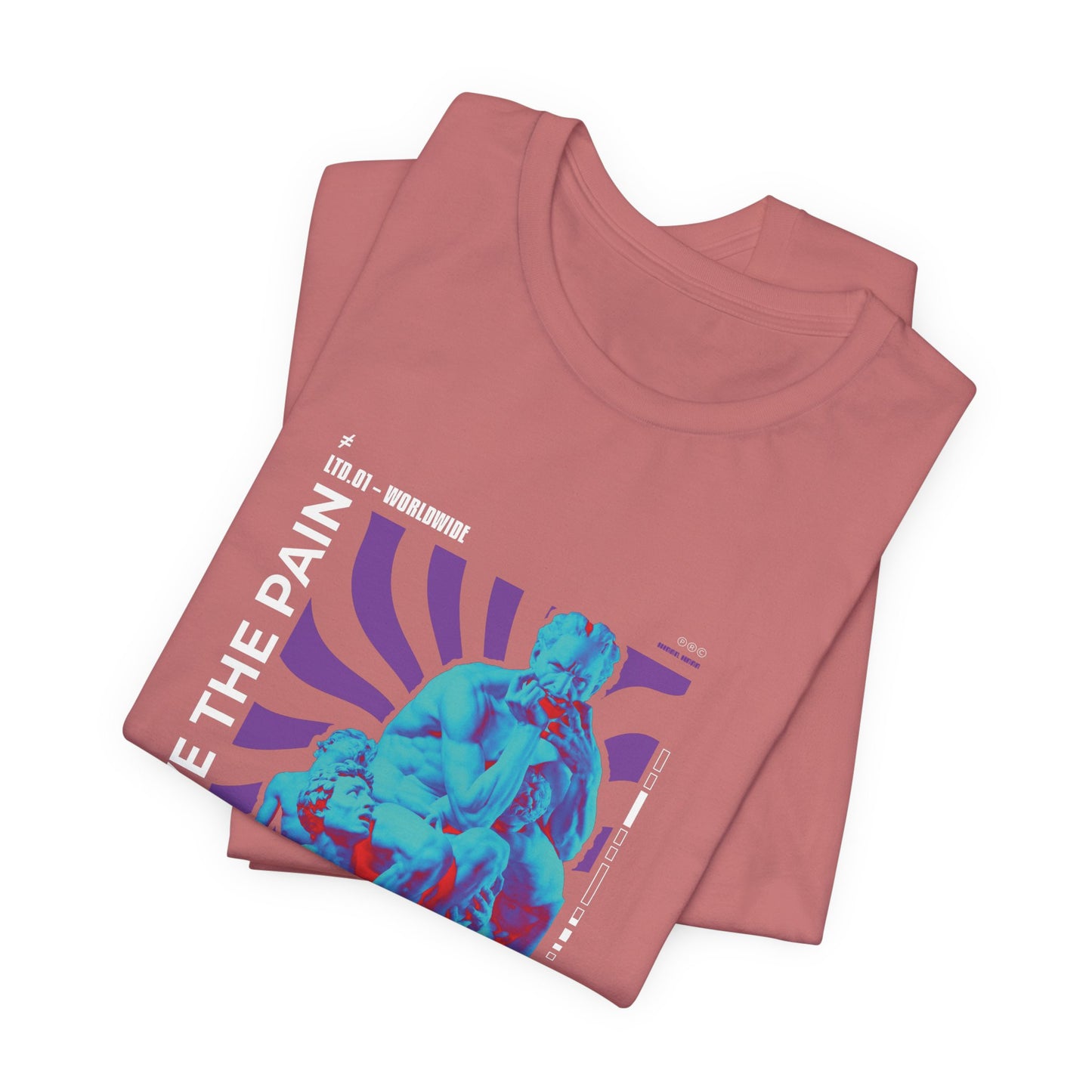 Retro Vaporwave Statue Tee — Binary '0010101. 00:21' Graphic T-Shirt