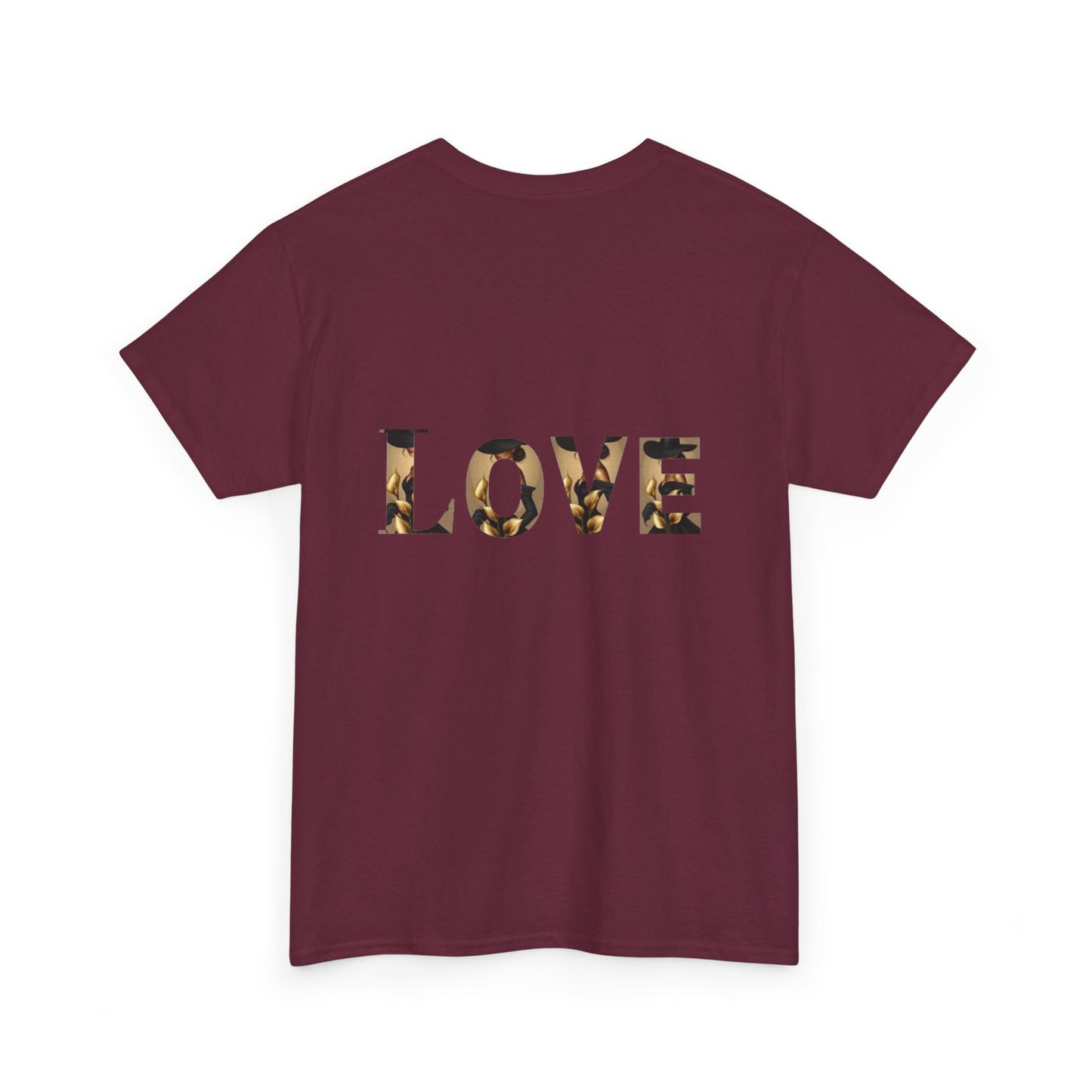 LOVE Graphic Tee — Elegant Black Woman Silhouette T-Shirt