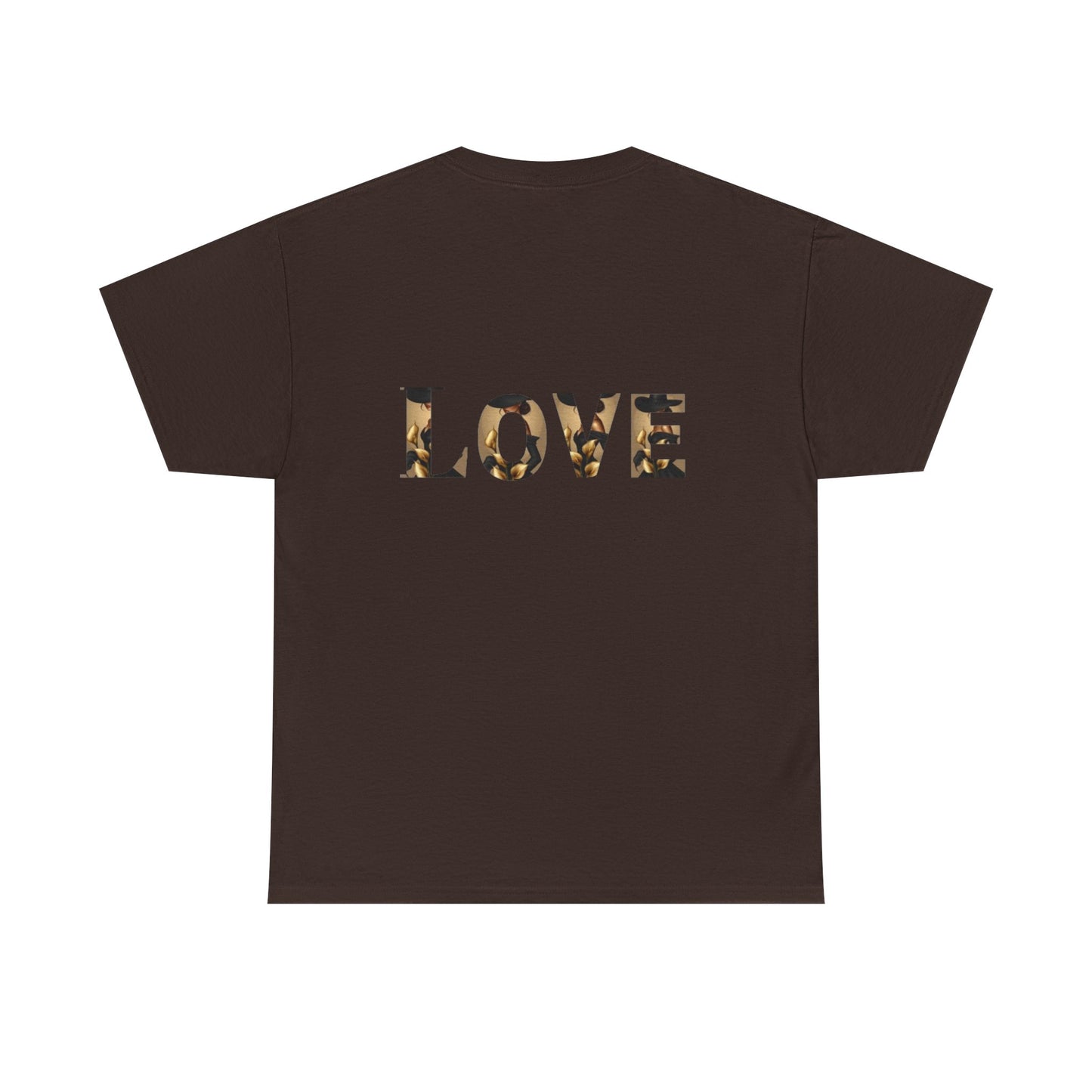 LOVE Graphic Tee — Elegant Black Woman Silhouette T-Shirt