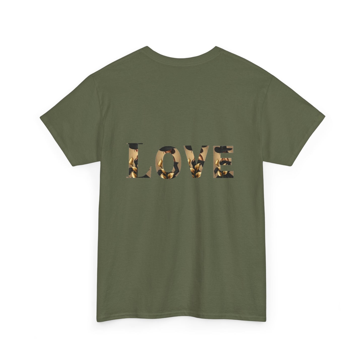 LOVE Graphic Tee — Elegant Black Woman Silhouette T-Shirt
