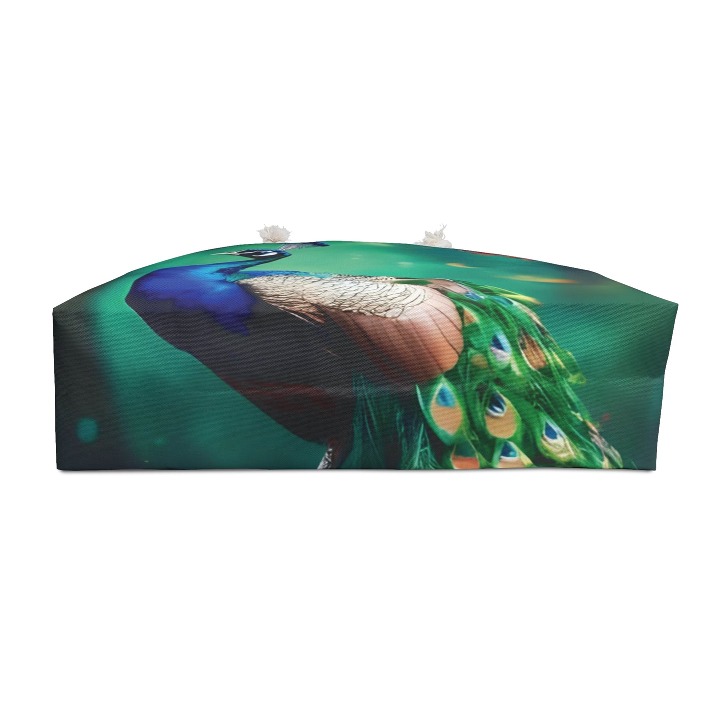 Peacock Print Weekender Bag – Elegant Travel Tote for Beach, Weekend & Gifts