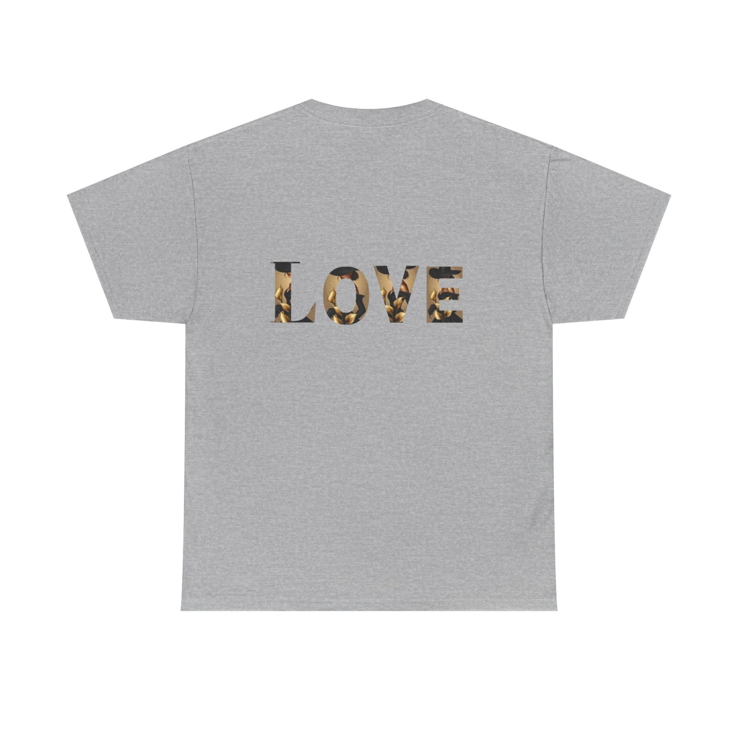 LOVE Graphic Tee — Elegant Black Woman Silhouette T-Shirt
