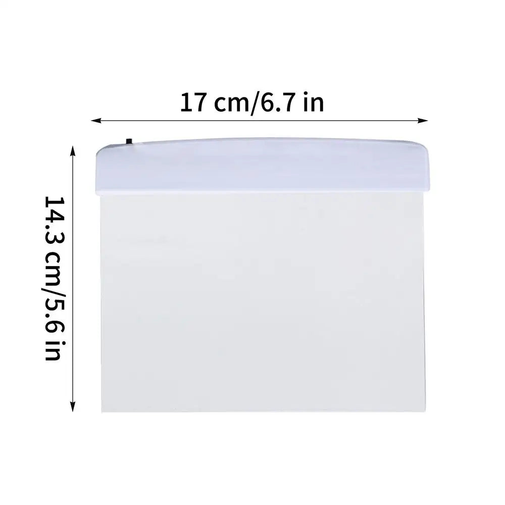 LED Book Reading Light Transparent Page  Bed Desk nighttime reading