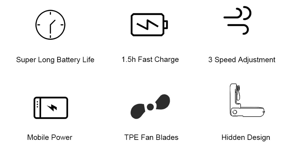 Portable Fan Super Mini Handheld Fan USB Rechargeable Fan Foldable