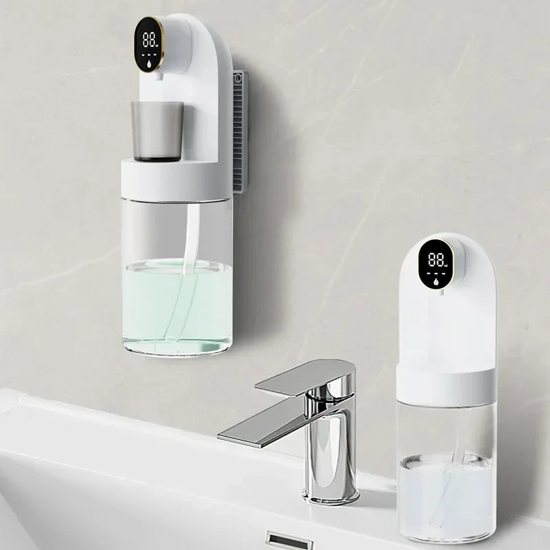 Smart 600ml Mouthwash Dispenser with Magnetic Induction,Wall  Mounted, 4  Gear Liquid Control, Auto  Cleaning