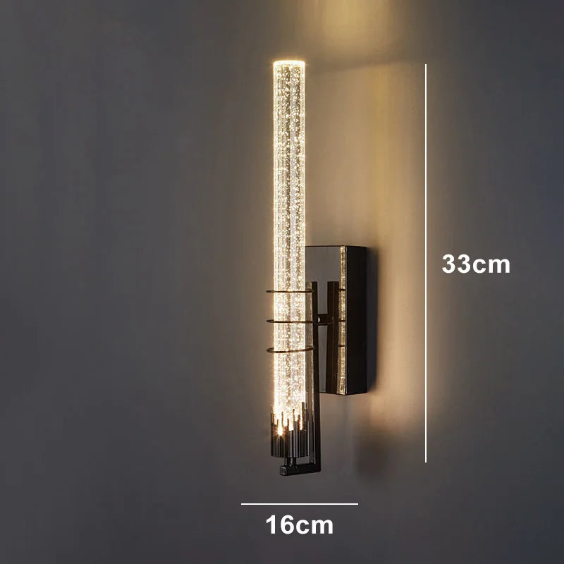 Modern Bubble Crystal Wall Lamps Indoor Lighting For Living Room Bedroom Study Background Wall Sconces Light