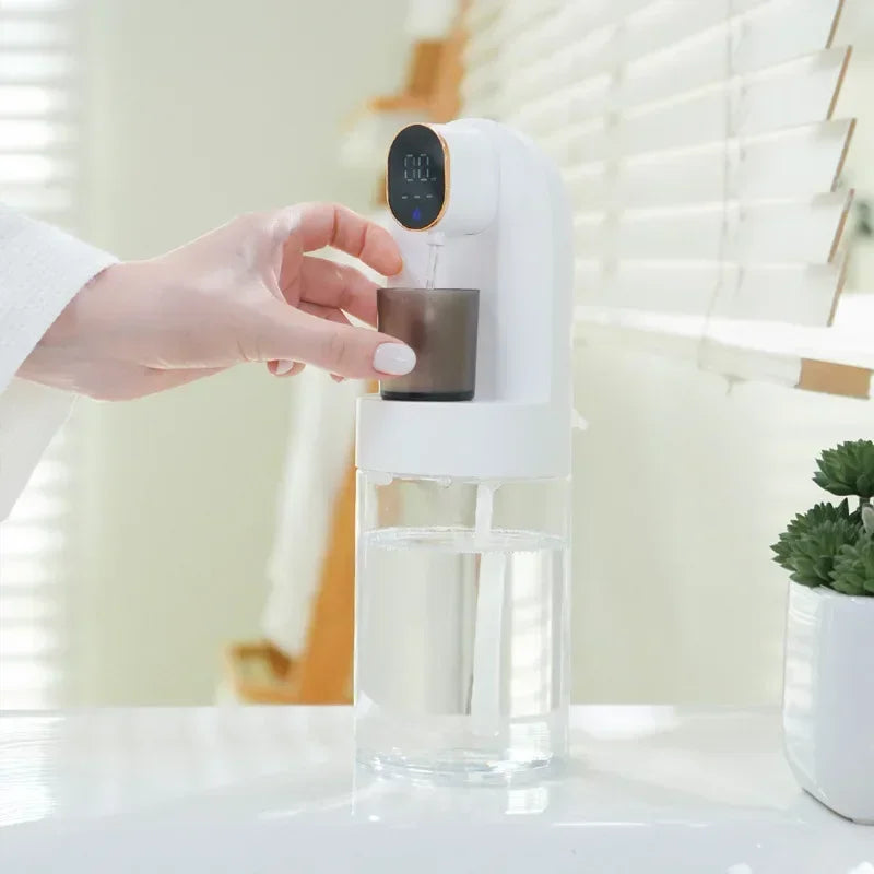 Smart 600ml Mouthwash Dispenser with Magnetic Induction,Wall  Mounted, 4  Gear Liquid Control, Auto  Cleaning