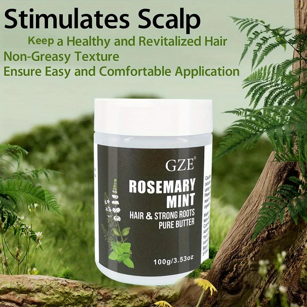 Rosemary Mint Hair & Strong Roots Butter - Natural Hair Growth & Damage Repair Treatment