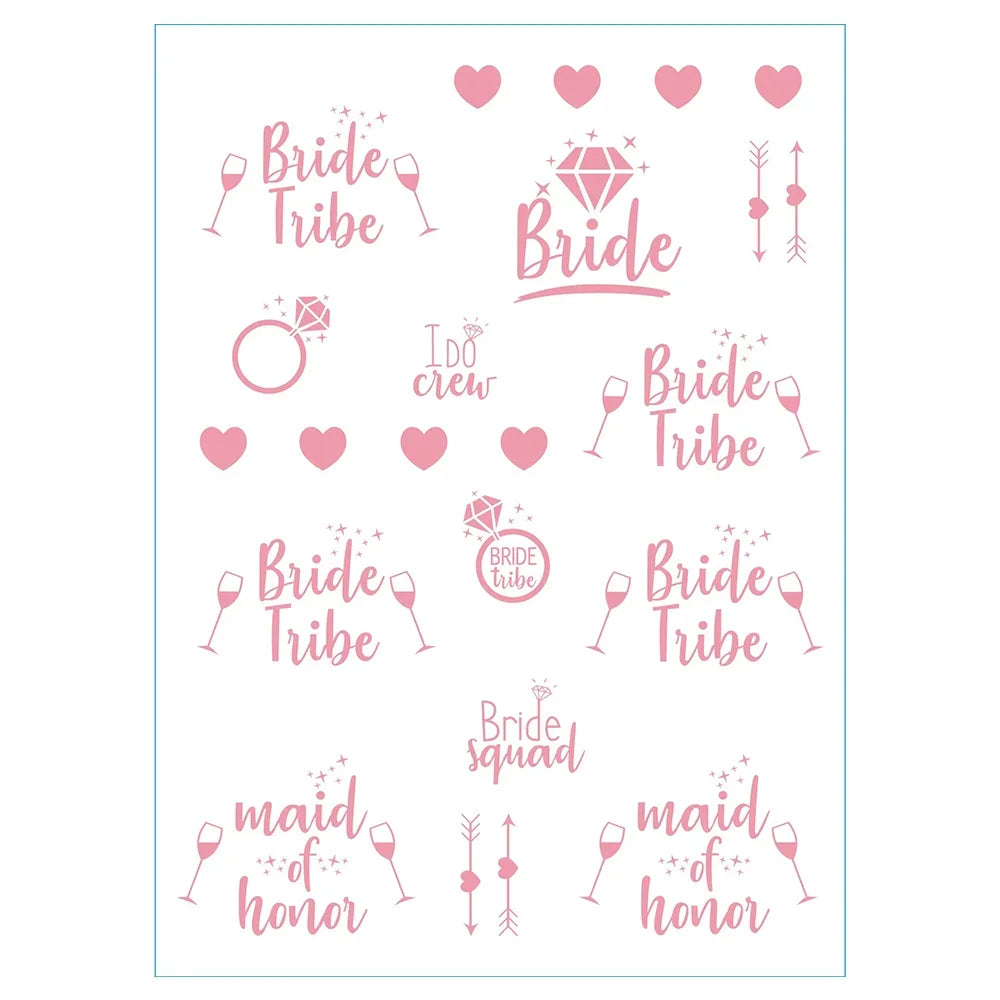 Temporary Tattoos Rose Gold T Stickers