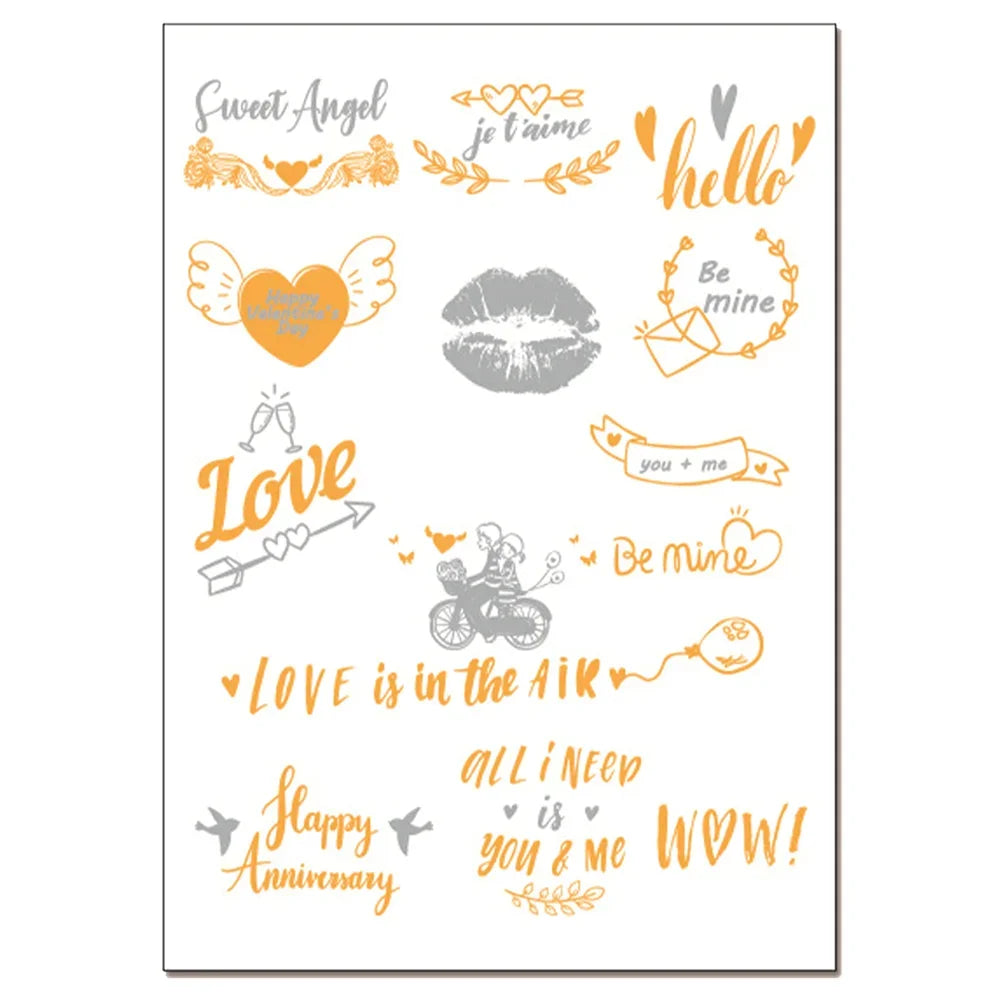 Temporary Tattoos Rose Gold T Stickers