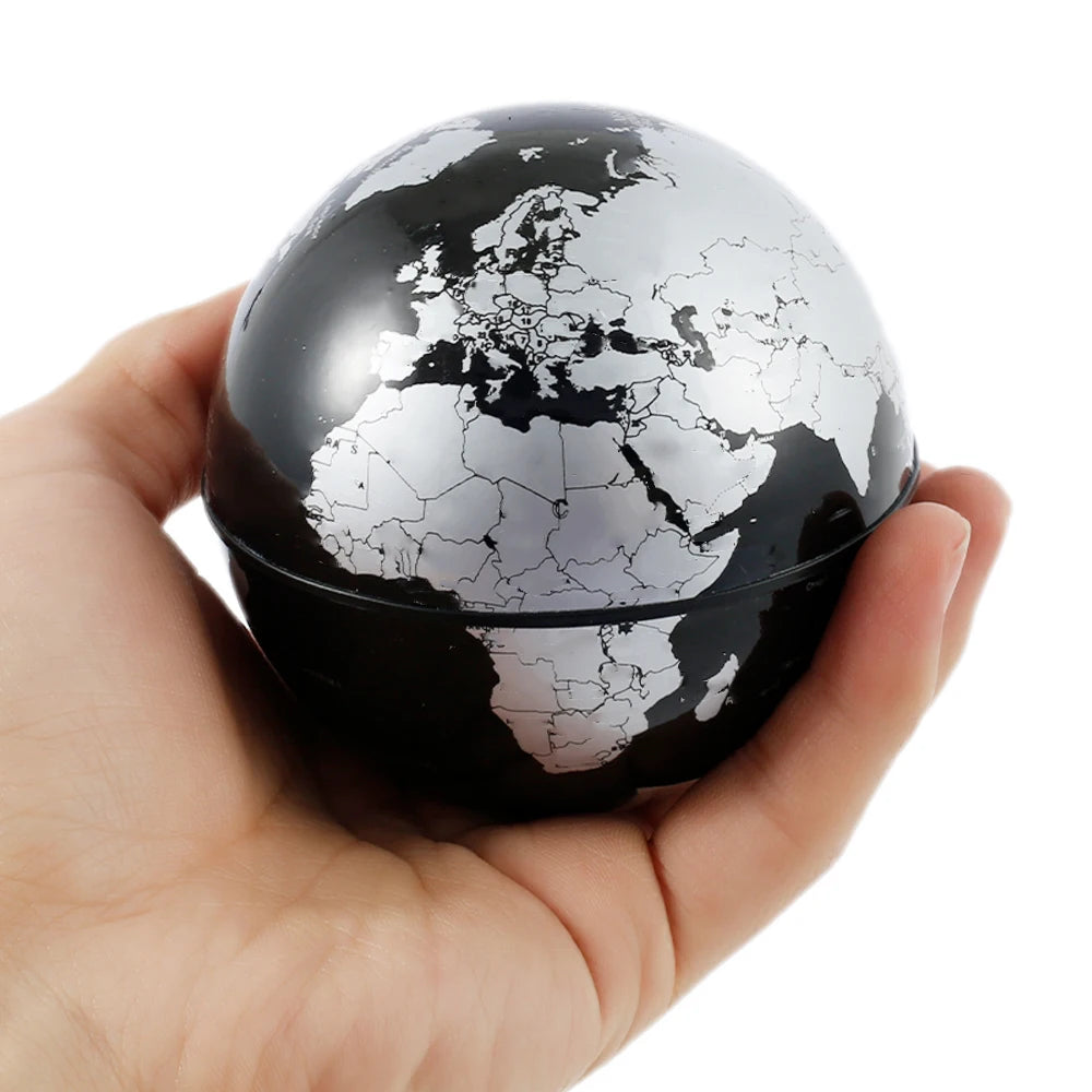 Floating Globe Levitating World Map Rotating Ornament LED Lamp