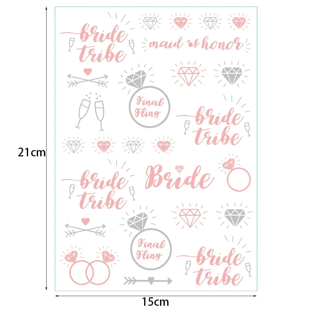 Temporary Tattoos Rose Gold T Stickers