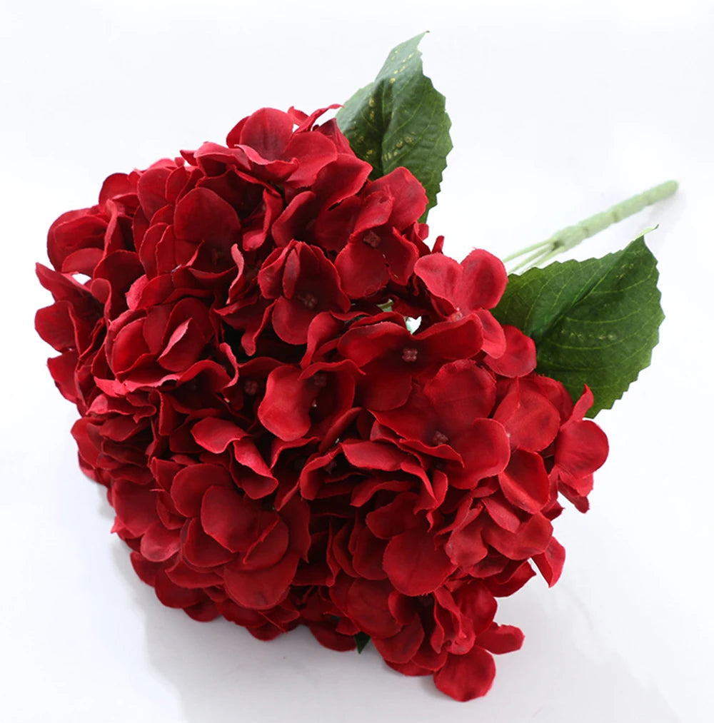 58cm Beautiful Silk Artificial Flowers Hydrangea Flower Bouquet for Table Decoration Floral
