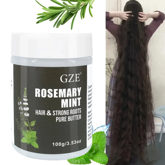 Rosemary Mint Hair & Strong Roots Butter - Natural Hair Growth & Damage Repair Treatment
