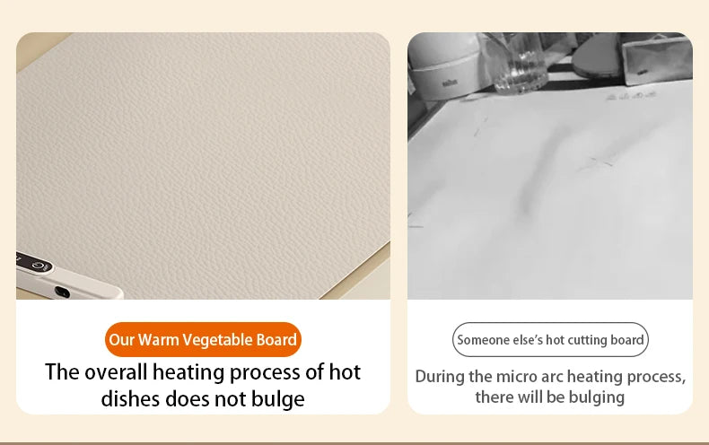 Mat Electric Warming Tray Food Warming Board Plate Foldable Portable Smart Food Fast Heating