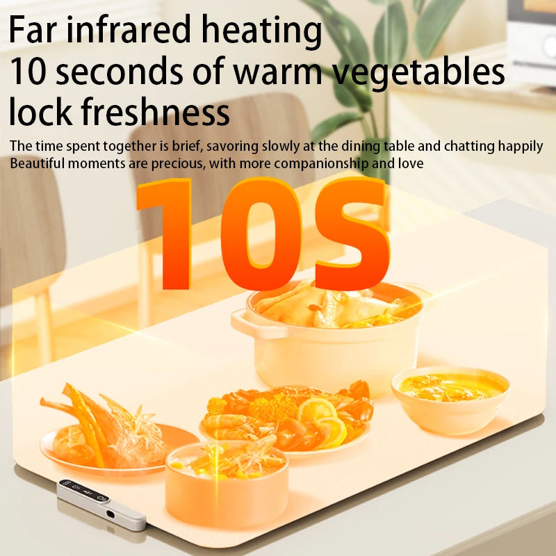 Mat Electric Warming Tray Food Warming Board Plate Foldable Portable Smart Food Fast Heating