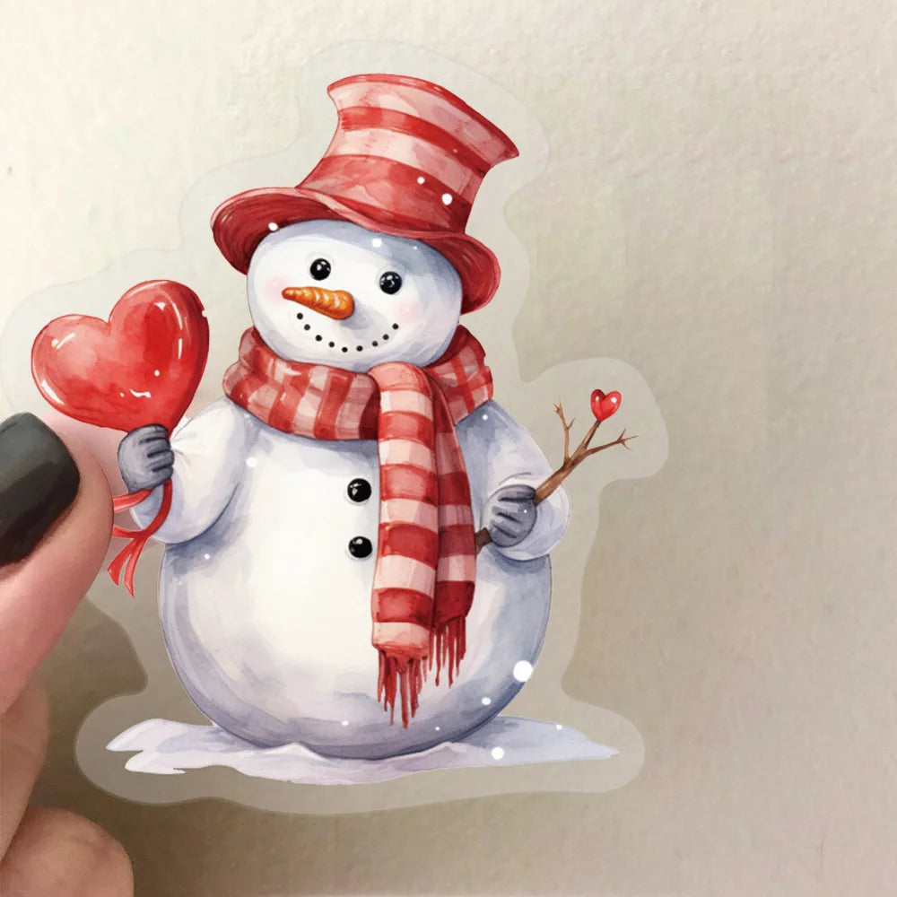 50 PCS Transparent Cartoon Confession Gift Sticker Pack Waterproof