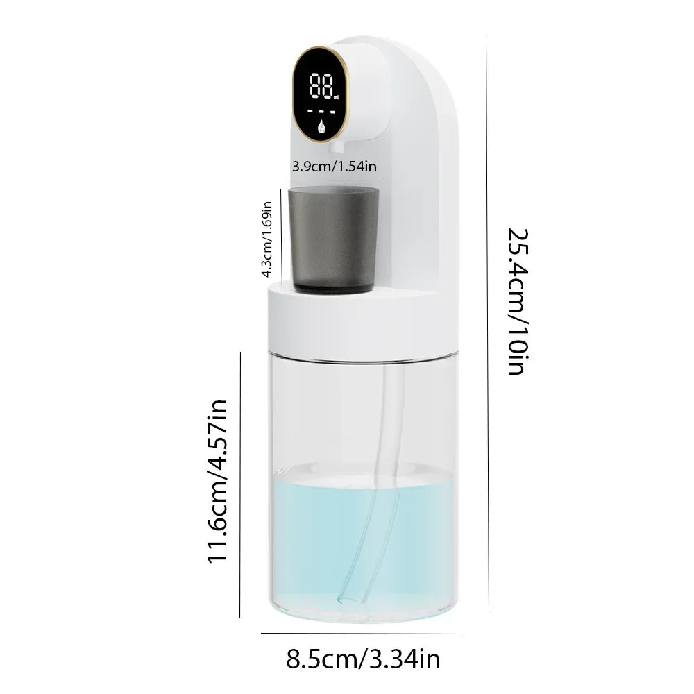 Smart 600ml Mouthwash Dispenser with Magnetic Induction,Wall  Mounted, 4  Gear Liquid Control, Auto  Cleaning