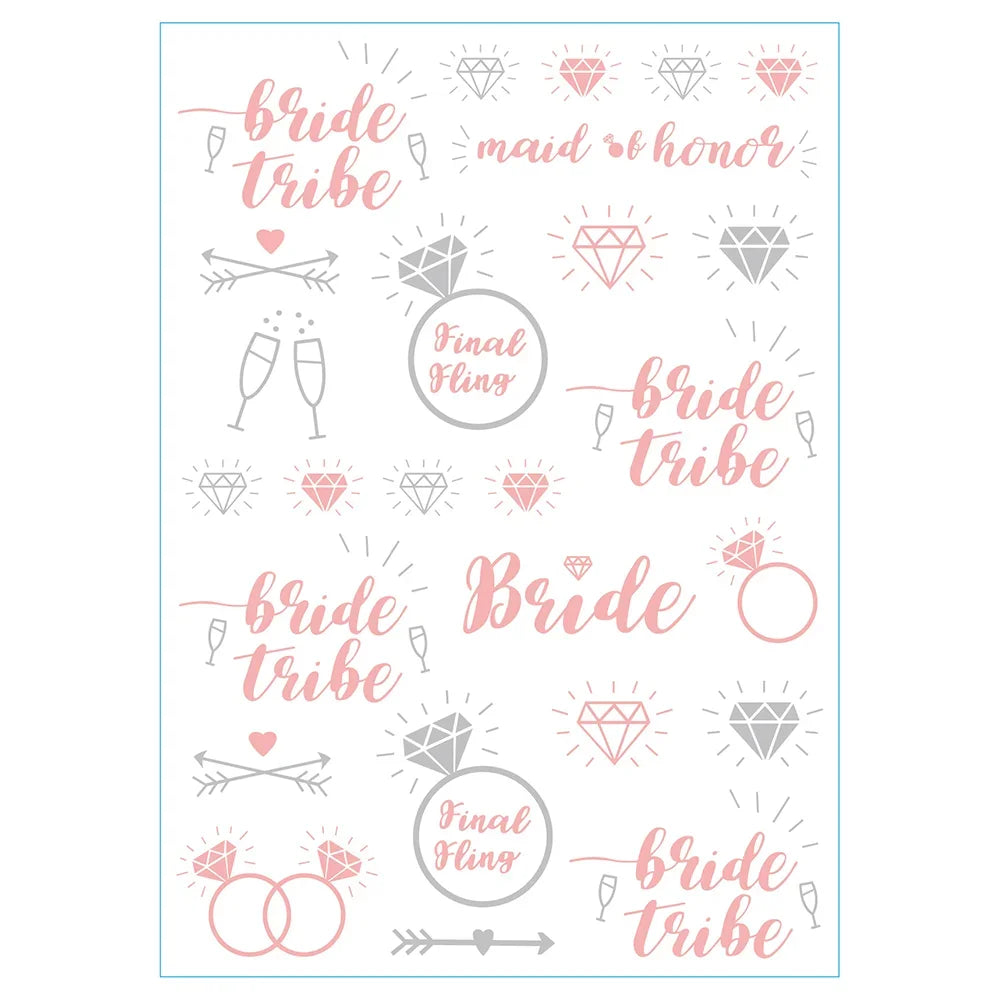 Temporary Tattoos Rose Gold T Stickers