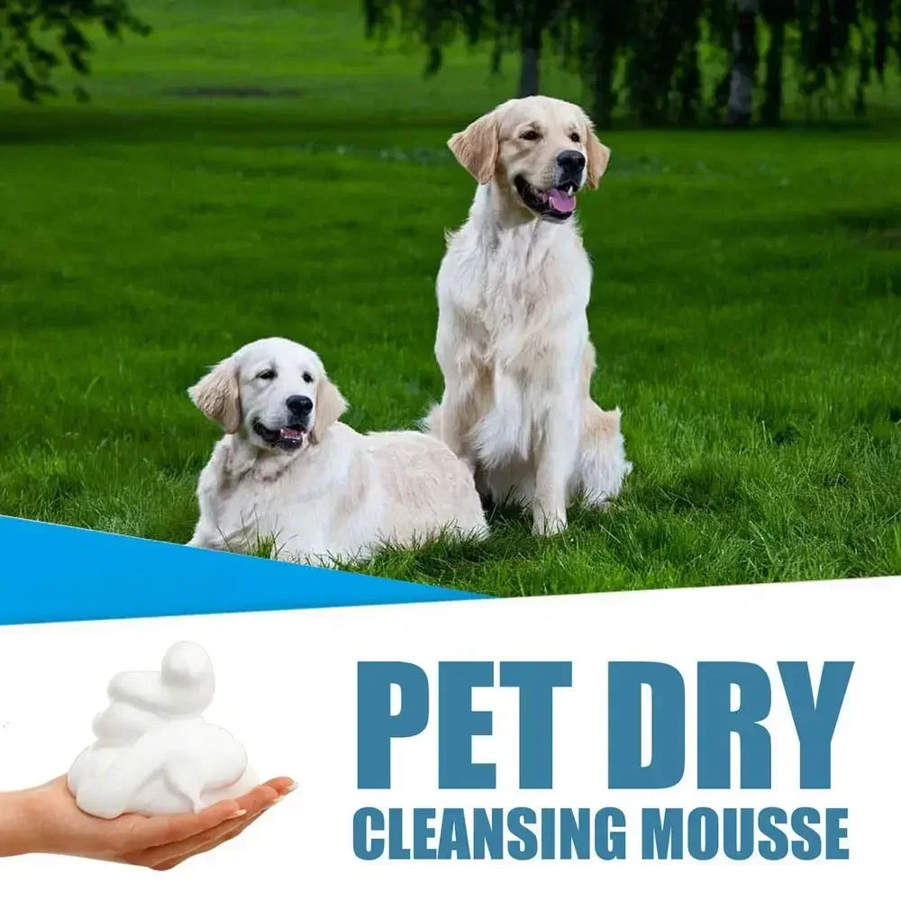Waterless Cat Dog Shampoo No Rinse Dogs Cats Cleaning Mousse Odor Eliminator