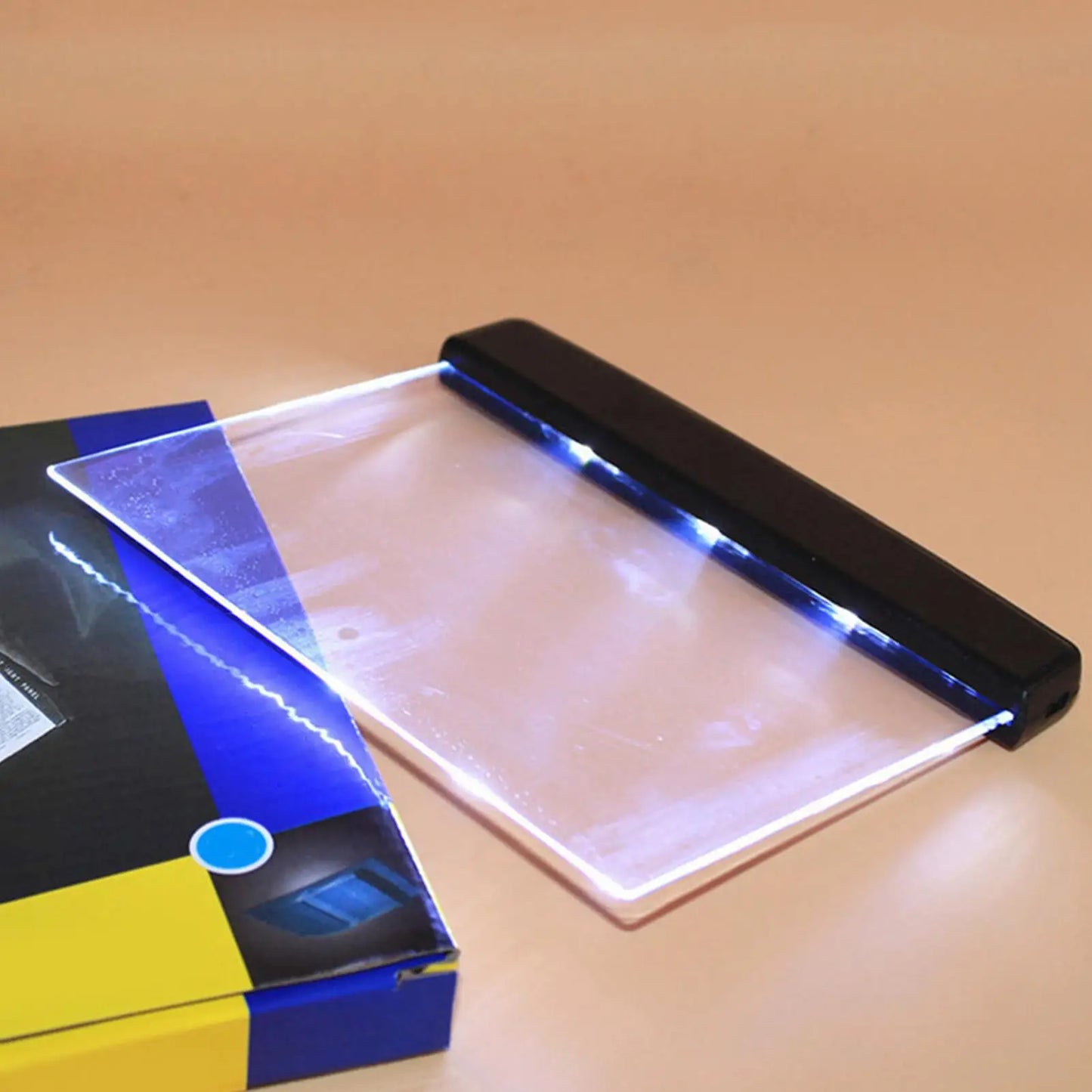 LED Book Reading Light Transparent Page  Bed Desk nighttime reading