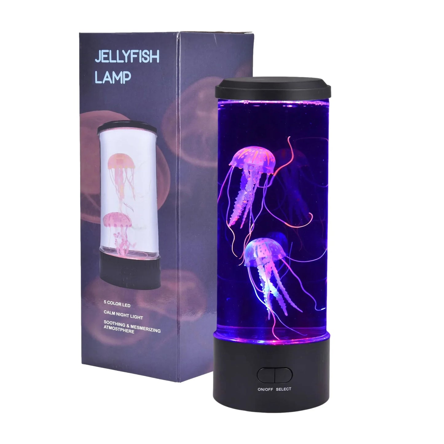 Jellyfish Lamp LED Remote Control Color Changing Aquarium Light With 8 Colors