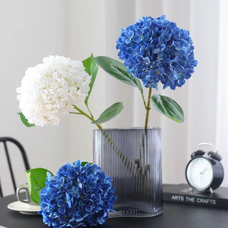 58cm Beautiful Silk Artificial Flowers Hydrangea Flower Bouquet for Table Decoration Floral