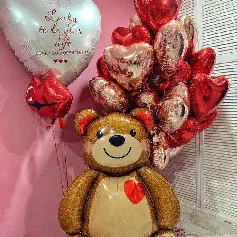 Huge Bear Aluminum Film Balloon Hug Bear